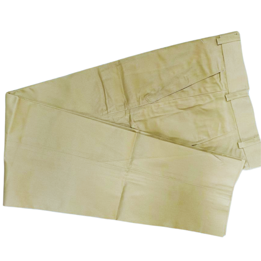 Khaki Flat Waist Pant