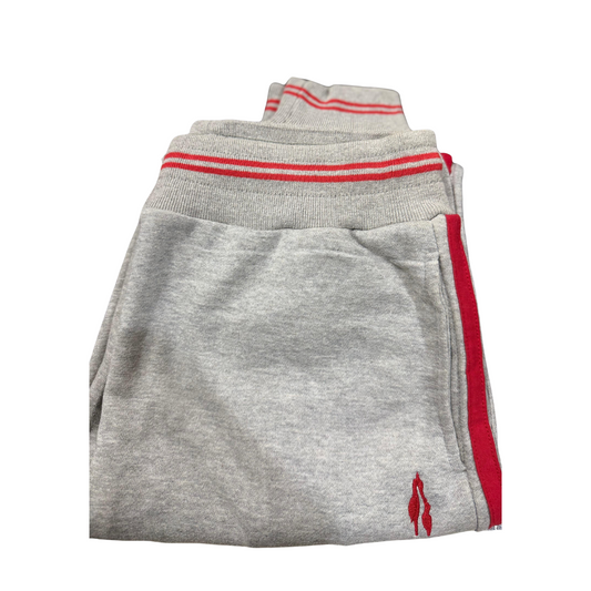 The City School Grey Sports Trouser with Red Strips