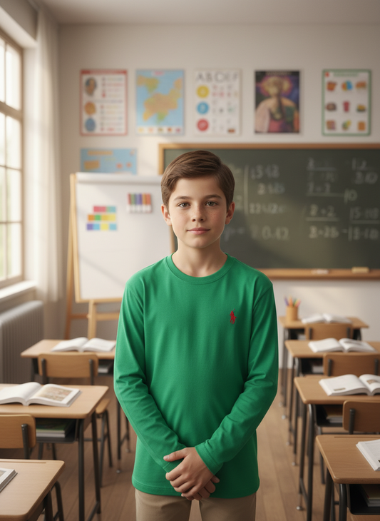 The City School Sports Shirt - Green