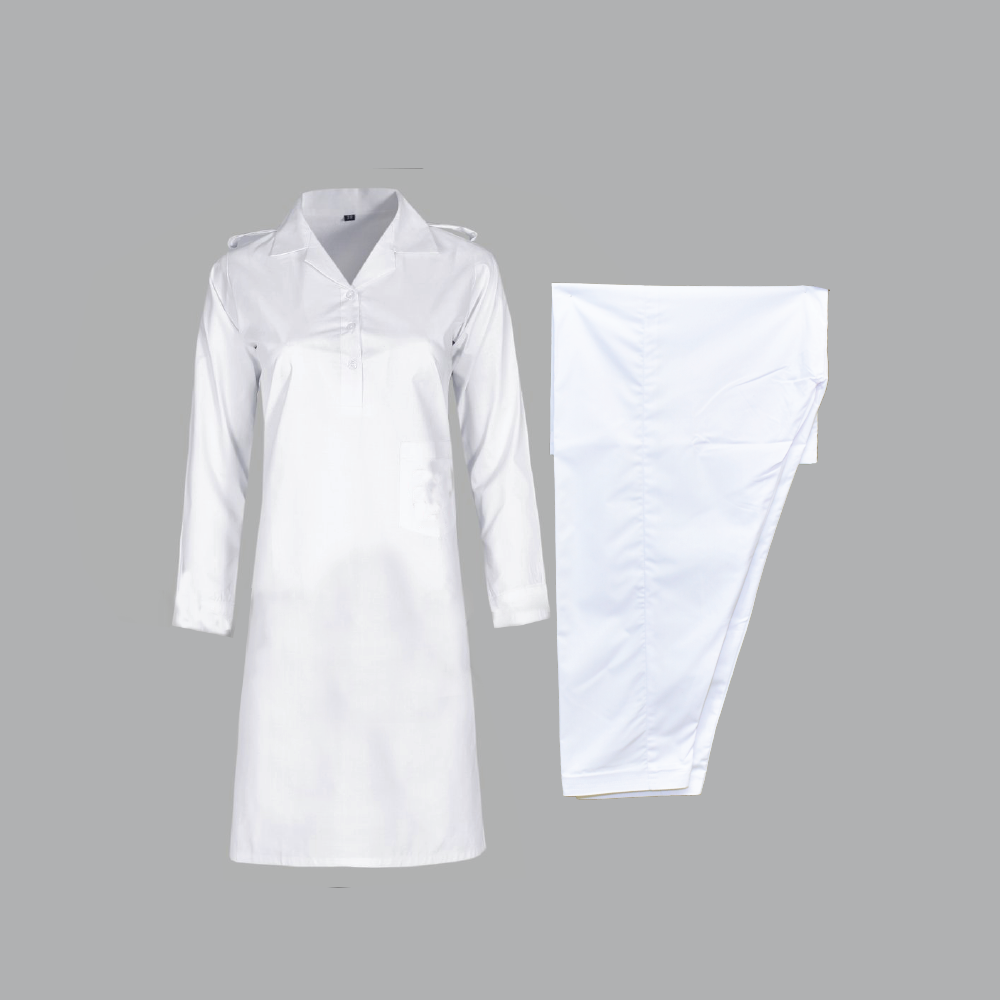 White Regular Girls Kamiz Shalwar