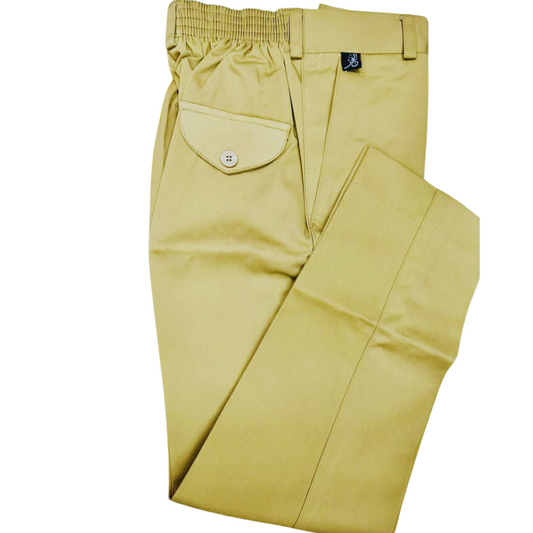 Khaki Elastic Waist Pant