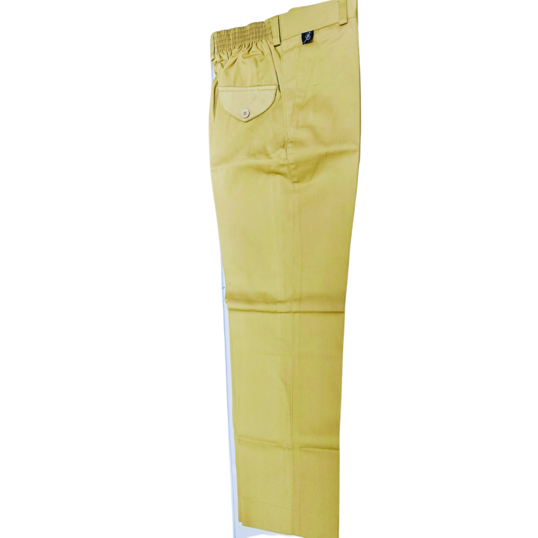 Khaki Elastic Waist Pant