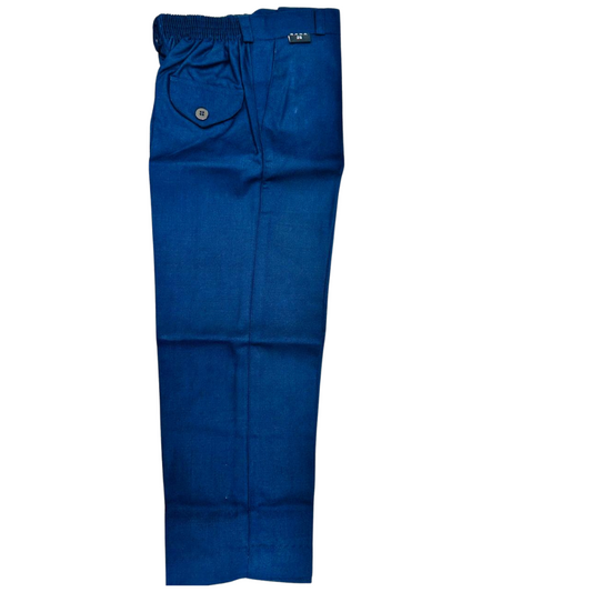 Navy Blue Elastic Waist Pant