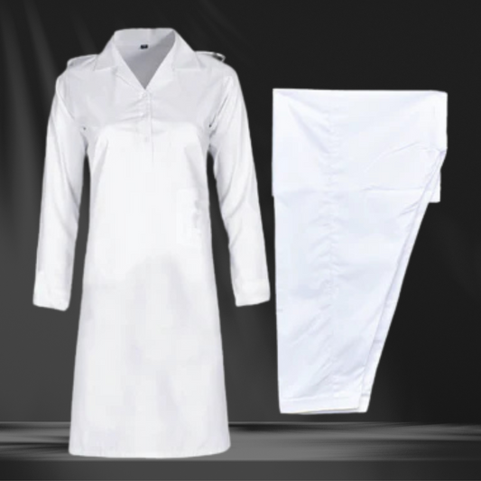 White Regular Girls Kamiz Shalwar