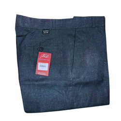 Charcoal Grey Flat Waist Pant - Durable and Comfortable School Uniforms