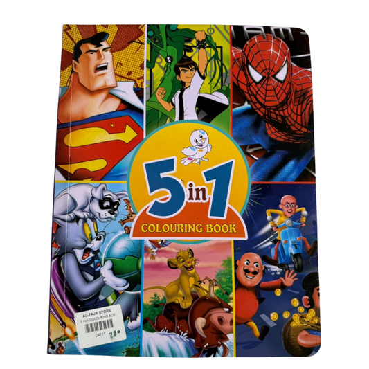 5 in 1 Coloring Book