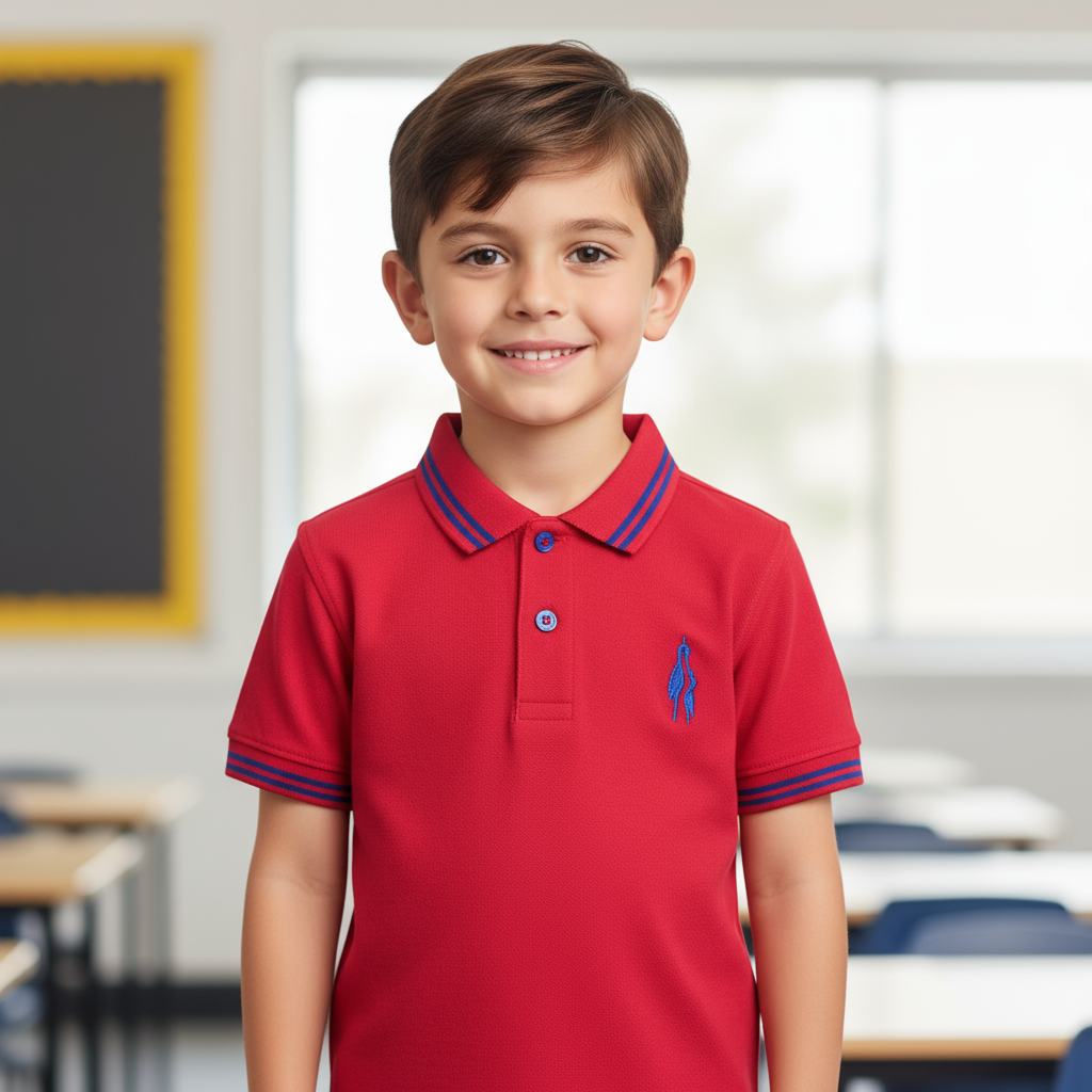 The City School Polo Shirt - Red