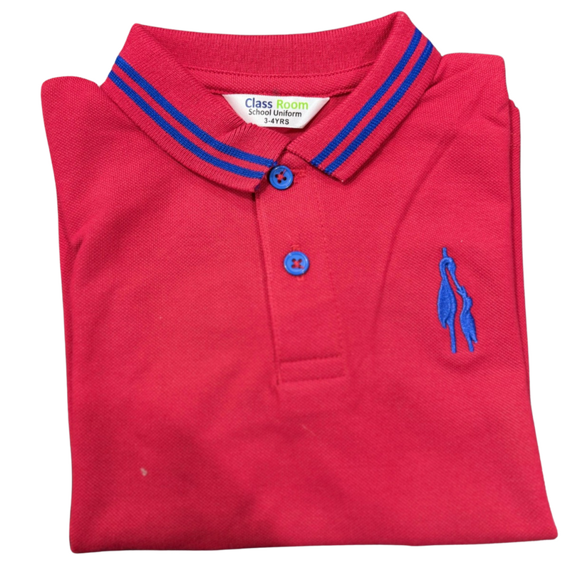 THE CITY SCHOOL RED  POLO SHIRT