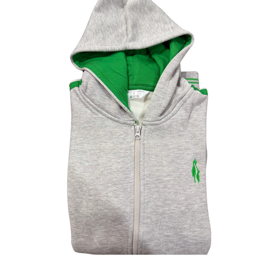 TCS C Sports Hoody with Green stripes