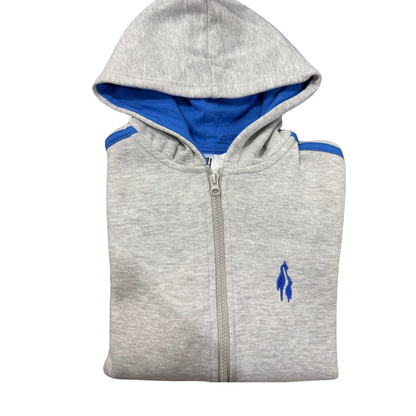 The City School Sports Hoody with Blue stripes