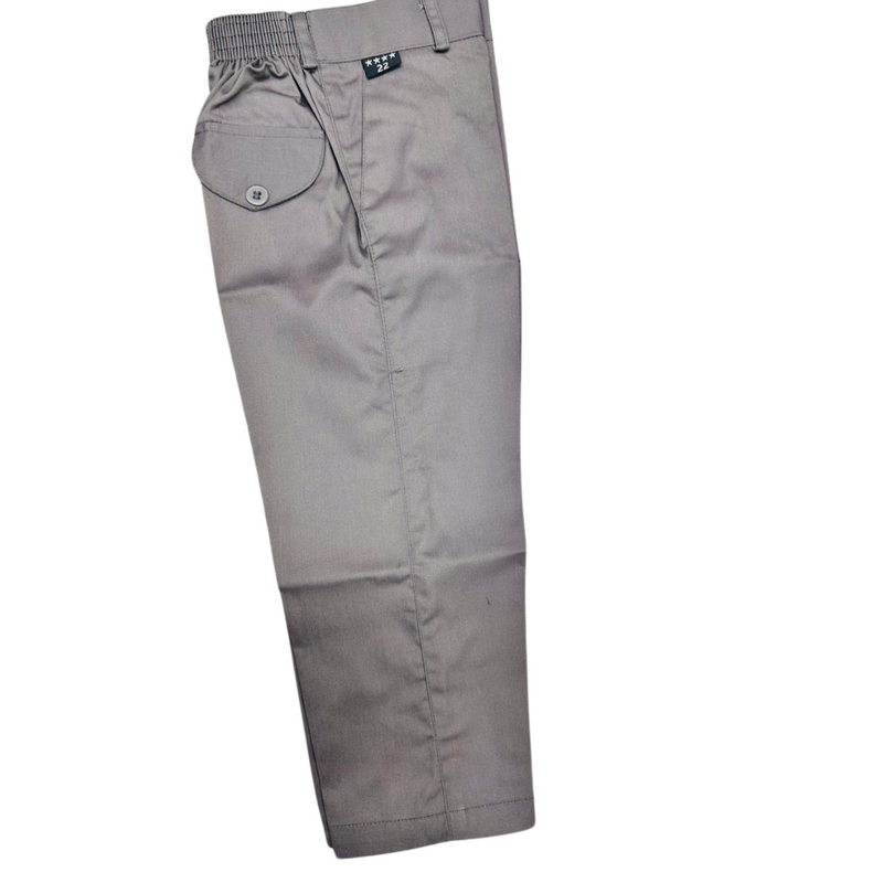 Allied School Grey Pant - Elastic Comfort Meets Style