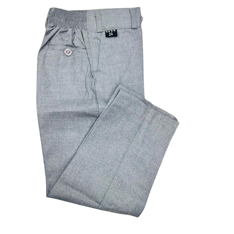 Silver Grey Pant - Elastic: A Perfect Blend of Comfort and Durability for Everyday