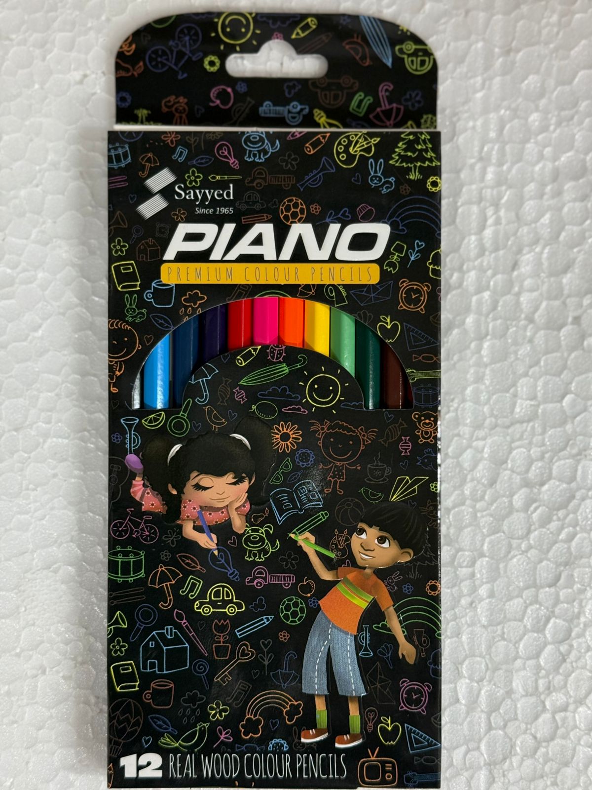 Piano Premium Colored Pencil - 12 Colors