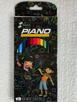 Piano Premium Colored Pencil - 12 Colors - Unleash Your Creativity