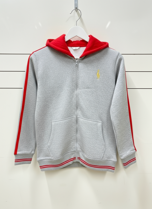 TCS Sports Hoody with Red Stripes
