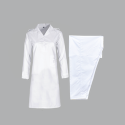 White Regular Girls Kamiz Shalwar - A Timeless and Comfortable Outfit for School and Special Occasions