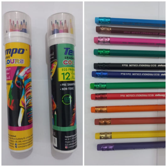 Eco-Friendly Color Pencils Box - 12 Vibrant