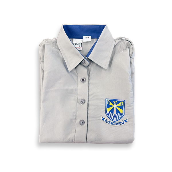 BSS Boys Regular Shirt - (3-11)Grey