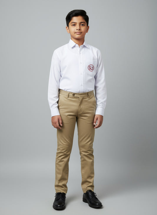 SLS White Shirt with Embroidered logo